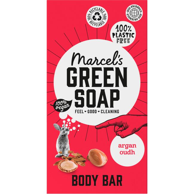 Marcel's Green Soap Argan & Oudh Shower Bar 150 GR