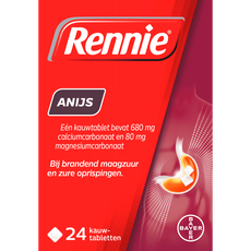 Rennie Anijs Kauwtabletten Bij Brandend Maagzuur 24 stuks