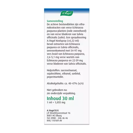 A.Vogel Keelspray Bij Keelpijn Spray 30 ML