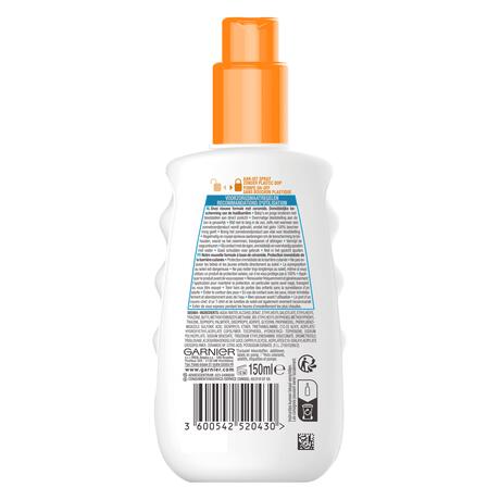 Garnier Ambre Solaire Sensitive Expert Hypoallergene Zonnebrand Spray SPF50 150 ML