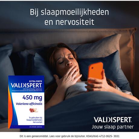 Valdispert Extra Forte 450 mg 40 tabletten