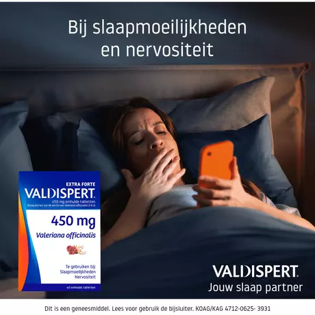 Valdispert Extra Forte 450 MG Tabletten 40 stuks