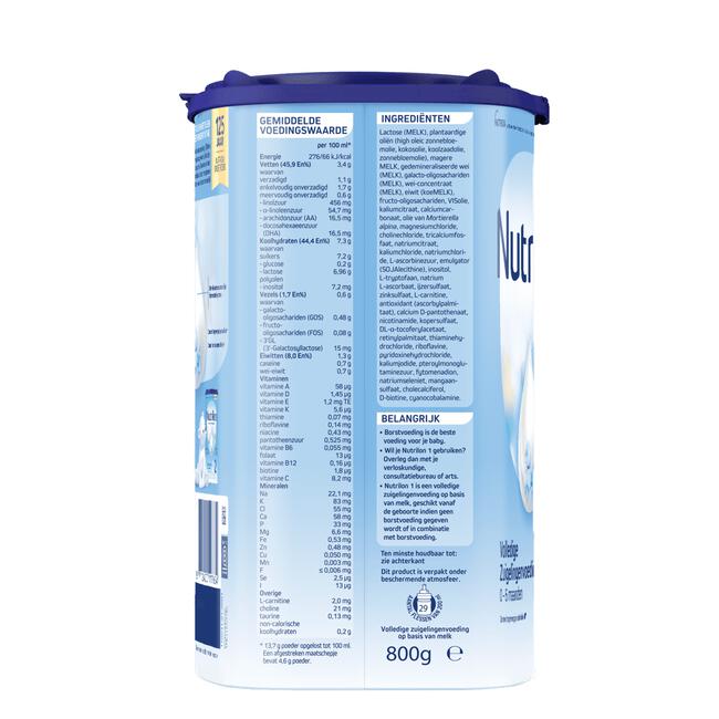 Nutrilon 1 Zuigelingenvoeding 0-6 Maanden 800 GR