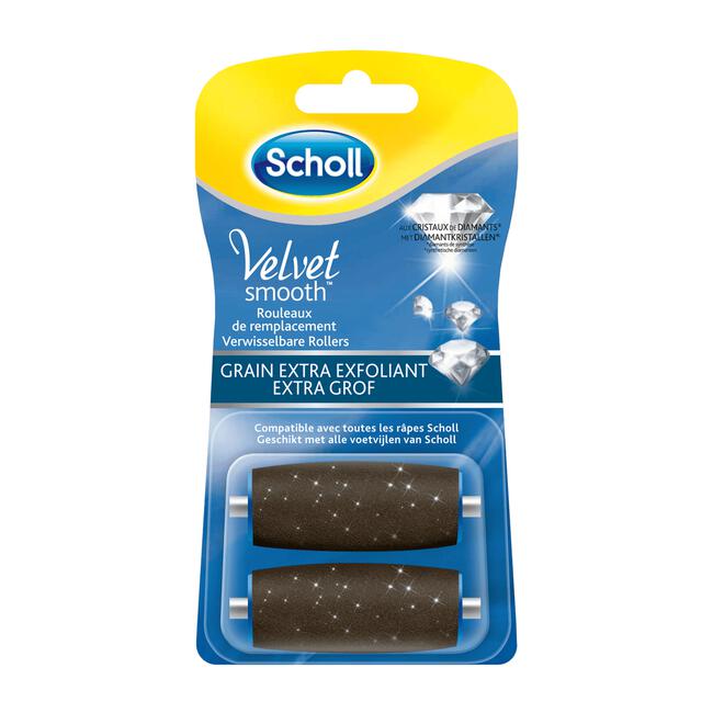Scholl Velvet Smooth Voetvijl Navulling Extra Grof 2 Stuks