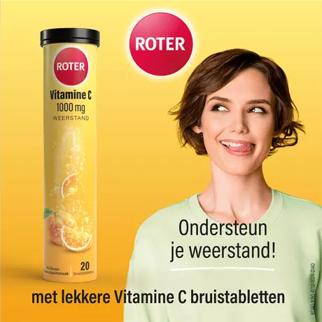 Roter Vitamine C 1000 MG Abrikoos Sinaasappel Bruistabletten 40 stuks