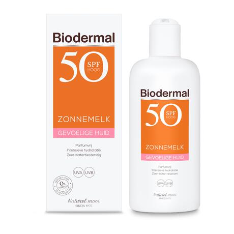 Biodermal Gevoelige Huid Zonnemelk SPF50+ 200 ML