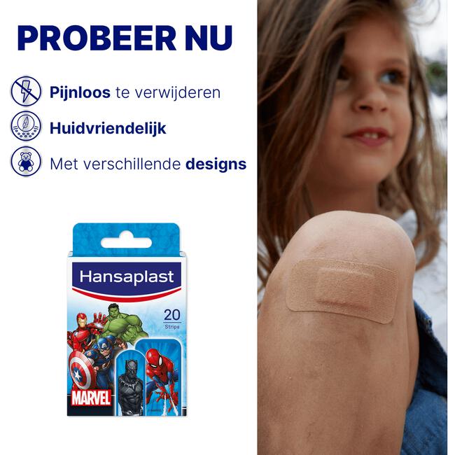 lijn restjes kussen Hansaplast Kinderpleisters Marvel 20 EA | Etos