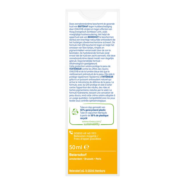 NIVEA SUN UV Gezicht Zonnebrandcrème Anti-Age & Anti-Pigmentvlekken SPF50 50 ML