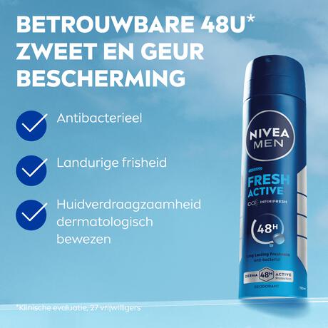 NIVEA MEN Fresh Active Deodorant Spray 150 ML