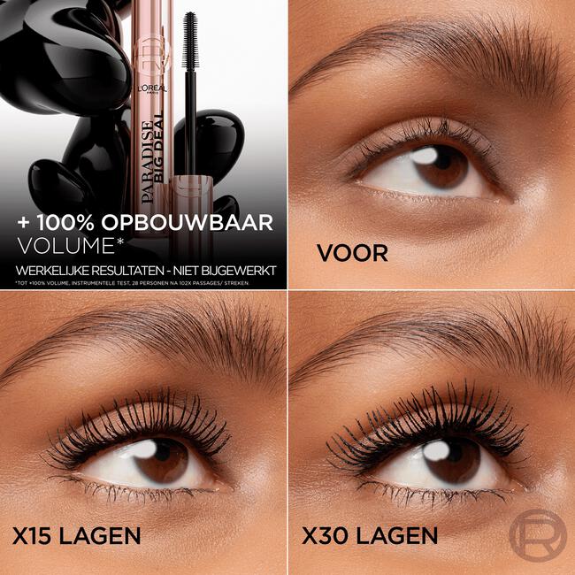 L'Oréal Paris Lash Paradise Big Deal Mascara Zwart