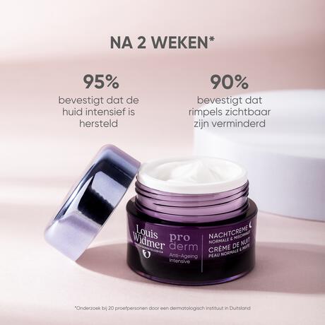Louis Widmer Proderm Nachtcrème Zonder Parfum 50 ML