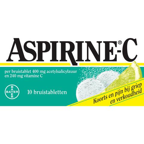 Aspirine C Bruis 400 mg bij griep en verkoudheid 10 tabletten