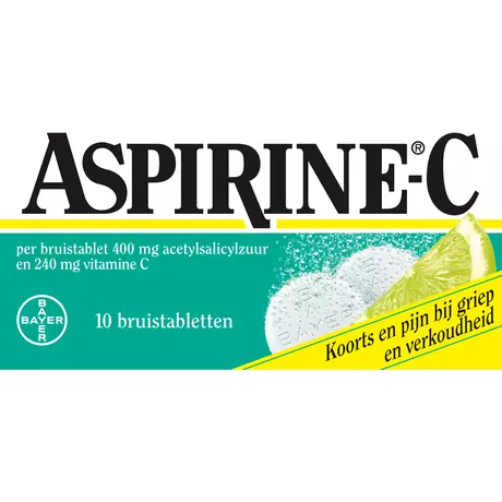 Aspirine C 400 MG Bij Griep En Verkoudheid Bruistabletten 10 stuks