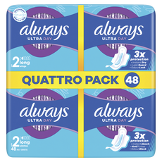 Always Maandverband Ultra Day Long Wings Quatro Pack 48 stuks