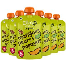 Ella's Kitchen Mango's Peren Papaya's Bio Knijpfruit 4+ Maanden 120 GR Multipack 6 stuks
