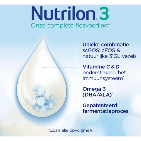 Nutrilon 3 Opvolgmelk Flesvoeding 10 Tot 12 Maanden 800 GR