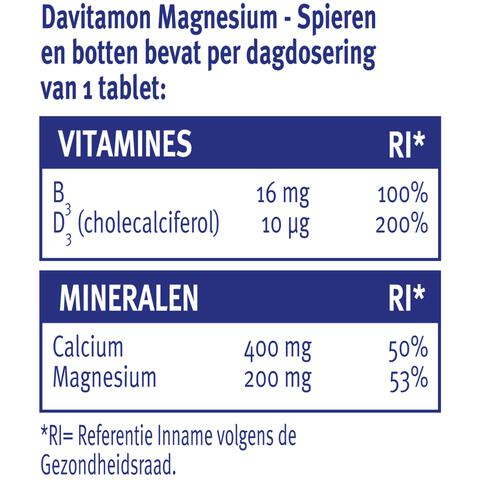 Davitamon Magnesium Met Calcium + Vitamine D Tabletten 42 Stuks
