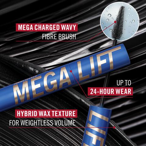 Rimmel London Thrill Seeker Mega Lift Mascara Waterproof 4 Zwart