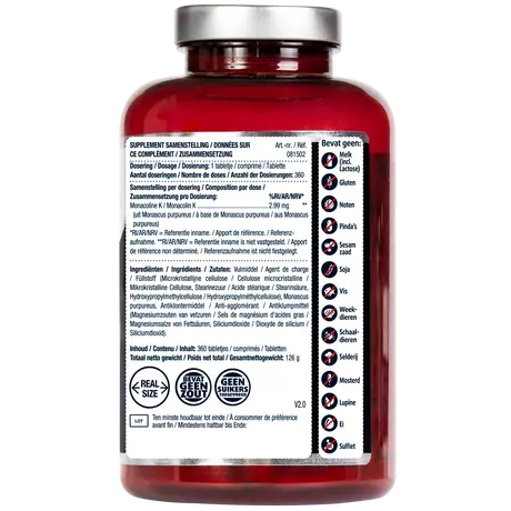 Lucovitaal Rode Gist Rijst abletten 360 stuks