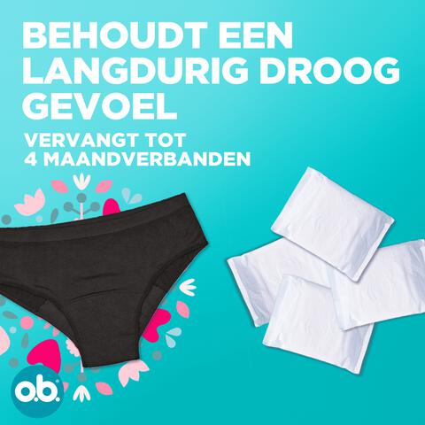 o.b.® Herbruikbaar Menstruatie Ondergoed XS/S
