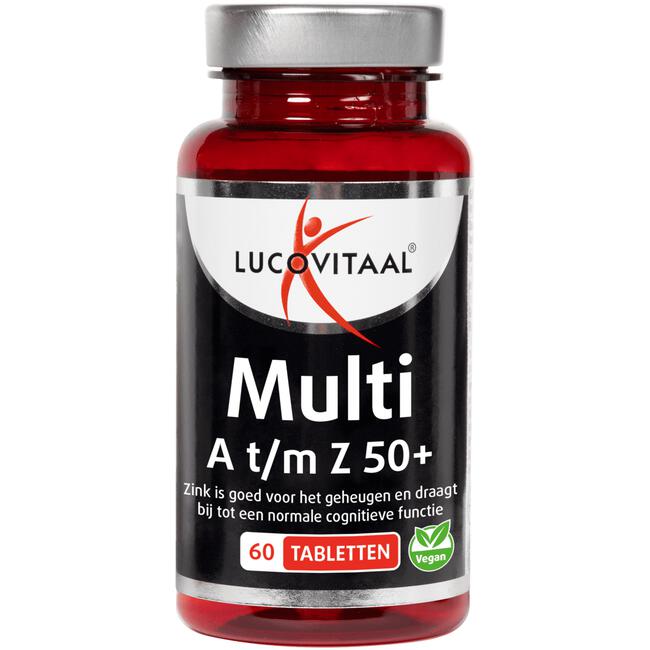 Lucovitaal Multi A t/m Z Q10 50+ 60 stuks
