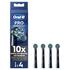 Oral-B Cross Action Opzetborstels Zwart - 4 Stuks