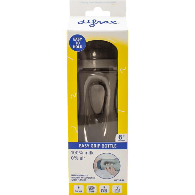 Difrax Handgreepfles Natural Grijs 240 ML
