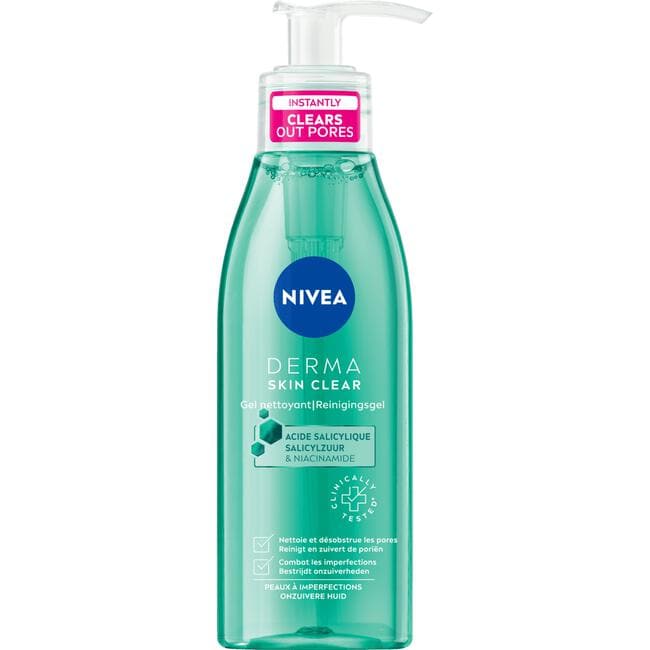 NIVEA Derma Skin Clear Wash Gel Onzuivere Huid 150 ML