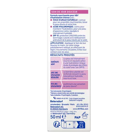 NIVEA Essentials +24h Voedende Dagcrème SPF15 50 ML