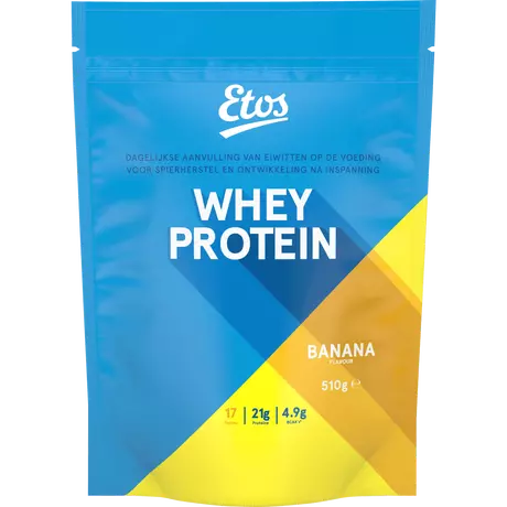 Etos Whey Protein Eiwitpoeder Banana 510 gram