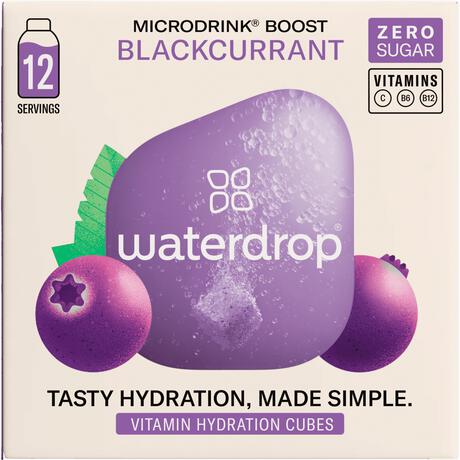 Waterdrop Microdrink Boost Black Currant 12 stuks