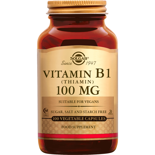 Solgar Vitamine B1 100 MG Capsules 100 stuks