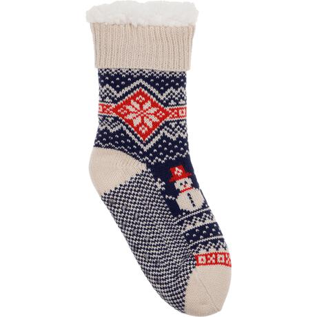 Huissokken Kerst Sneeuwman one size - 1 paar