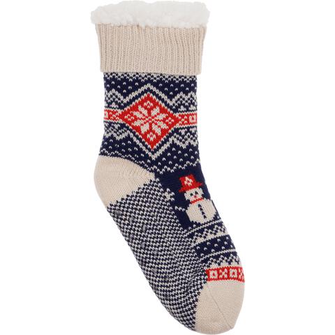 Huissokken Kerst Sneeuwman one size - 1 paar