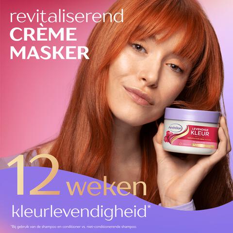 Andrélon Levendige Kleur Crème Masker Jar 300 ML