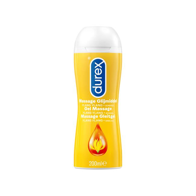 Durex Massage Olie en Glijmiddel 2-in-1 Sensual met Ylang Ylang Waterbasis 200 ML