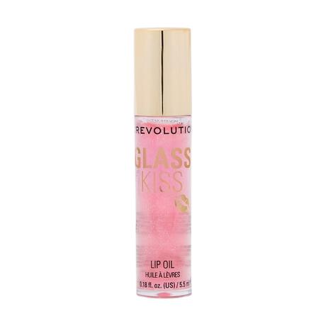 Revolution Glass Kiss Roller Ball Lip Oil Fairytale Peach Shimmer