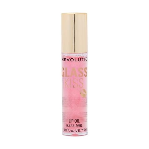 Revolution Glass Kiss Roller Ball Lip Oil Fairytale Peach Shimmer