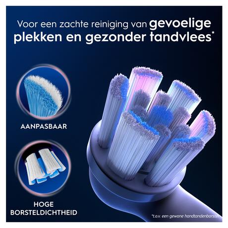Oral-B iO Gentle Care Opzetborstels Zwart 4 Stuks