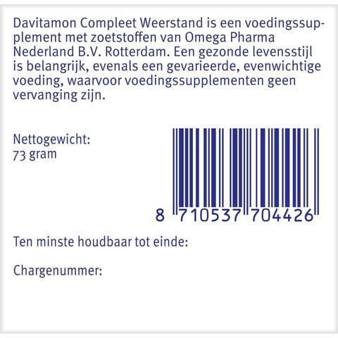 Davitamon Kauw Aardbei 60 NL