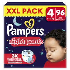 Pampers Baby Dry Night Pants XXL Pack Luierbroekjes Maat 4 9-15 KG 96 Stuks