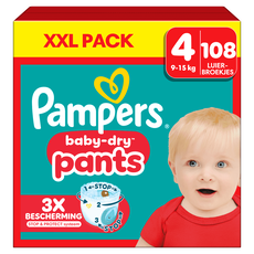 Pampers Baby Dry Pants XXL Pack Luierbroekjes Maat 4 9-15 KG 108 stuks