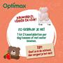 Optimax Kids Multivitaminen Aardbei 180 kauwtabletten