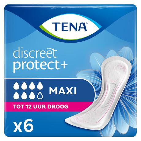TENA Discreet Protect+ Maxi Incontinentieverband 6 stuks