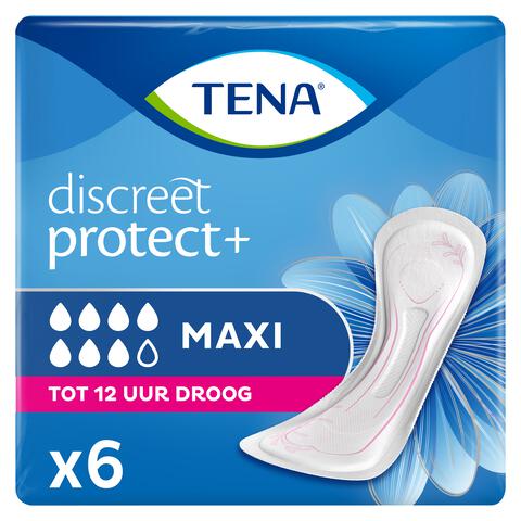 TENA Discreet Protect+ Maxi Incontinentieverband 6 stuks