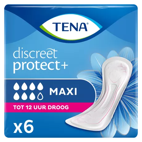 TENA Discreet Protect+ Maxi Incontinentieverband 6 stuks