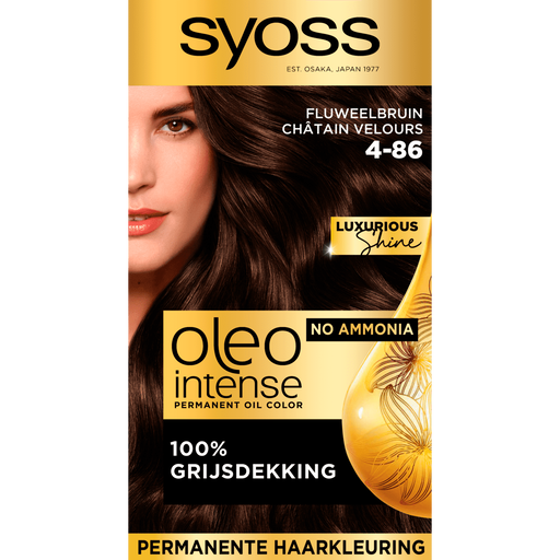 Syoss Oleo Intense 4-86 Fluweelbruin/Châtain Velours 115 ML