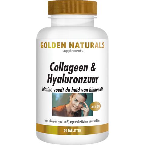 Golden Naturals Collageen & Hyaluronzuur Tabletten 60 stuks