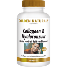 Golden Naturals Collageen & Hyaluronzuur Tabletten 60 stuks
