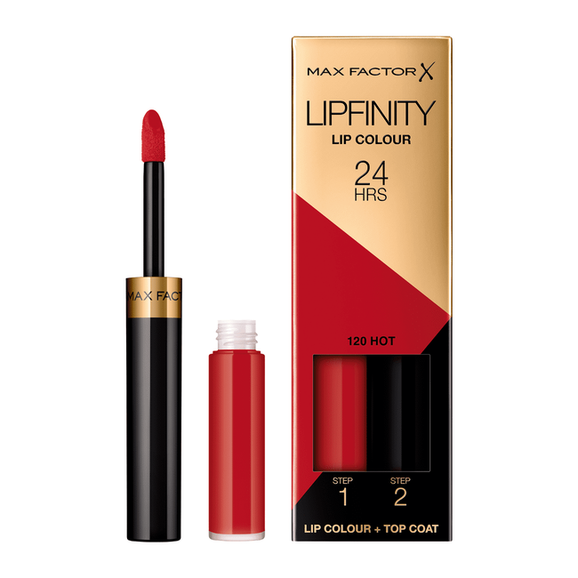 Max Factor Lipfinity Lip Colour Lipstick 120 Hot 1 EA Etos